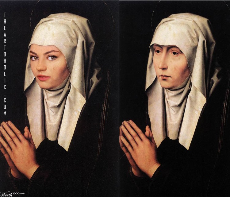 Mila Kunis / Hans Memling, Mater Dolorosa
