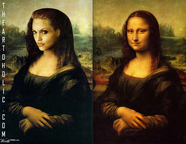 Angelina Jolie / Leonardo da Vinci, Mona Lisa