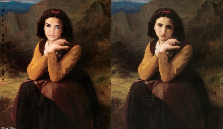 Penelope Cruz / William Bouguereau,  