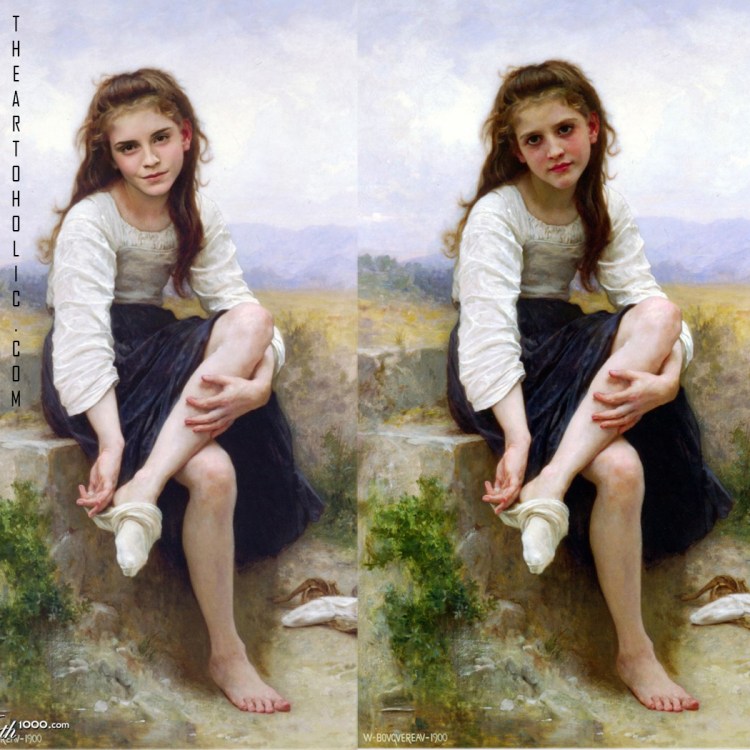 Emma Watson / William Bouguereau, Avant le Baun